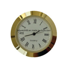 Custom Japan Quartz Clock Insert Gold Plated Mini Clocks 65mm